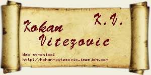 Kokan Vitezović vizit kartica